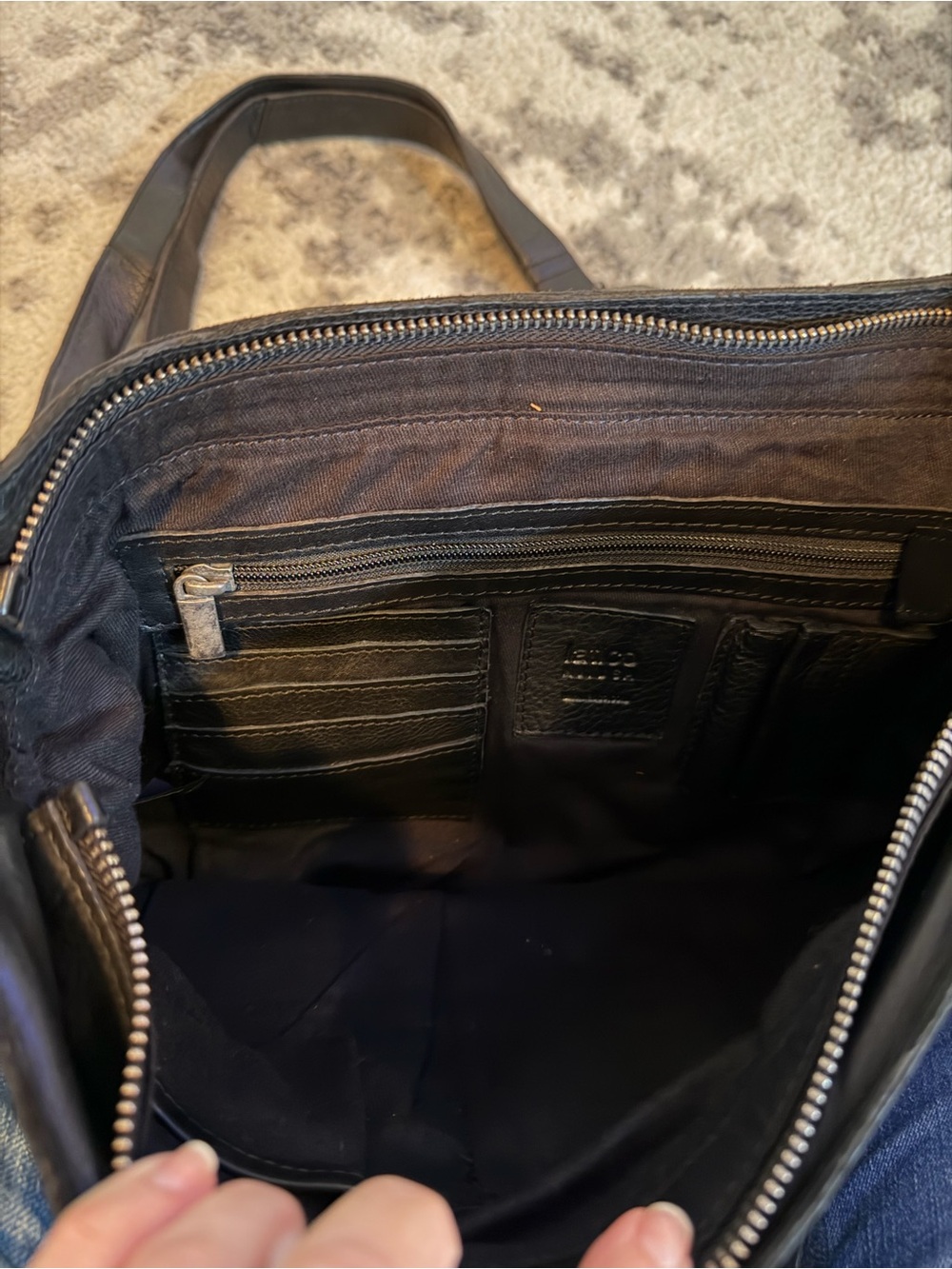 latico Vista Leather Crossbody Bag in Black - Picture 7 of 9